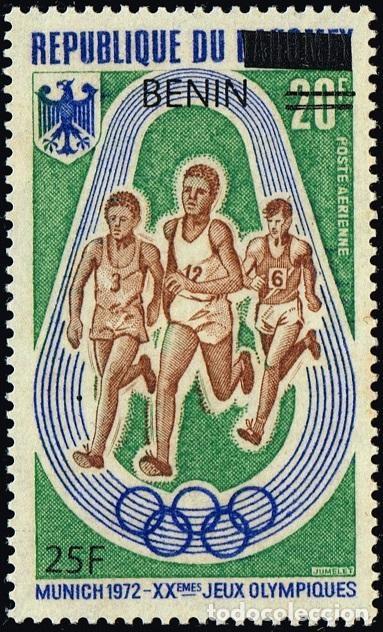 Francobolli: Ben&iacute;n 2009 Mi. 1518 sobrecargado JJ.OO. M&uacute;nich 1972 carrera