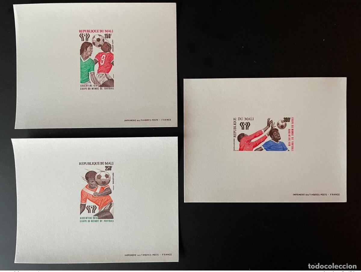 Sellos: Mali 1978 Mi.625-627 evento a prueba de lujo Copa Mundial F&uacute;tbol la FIFA Argentina