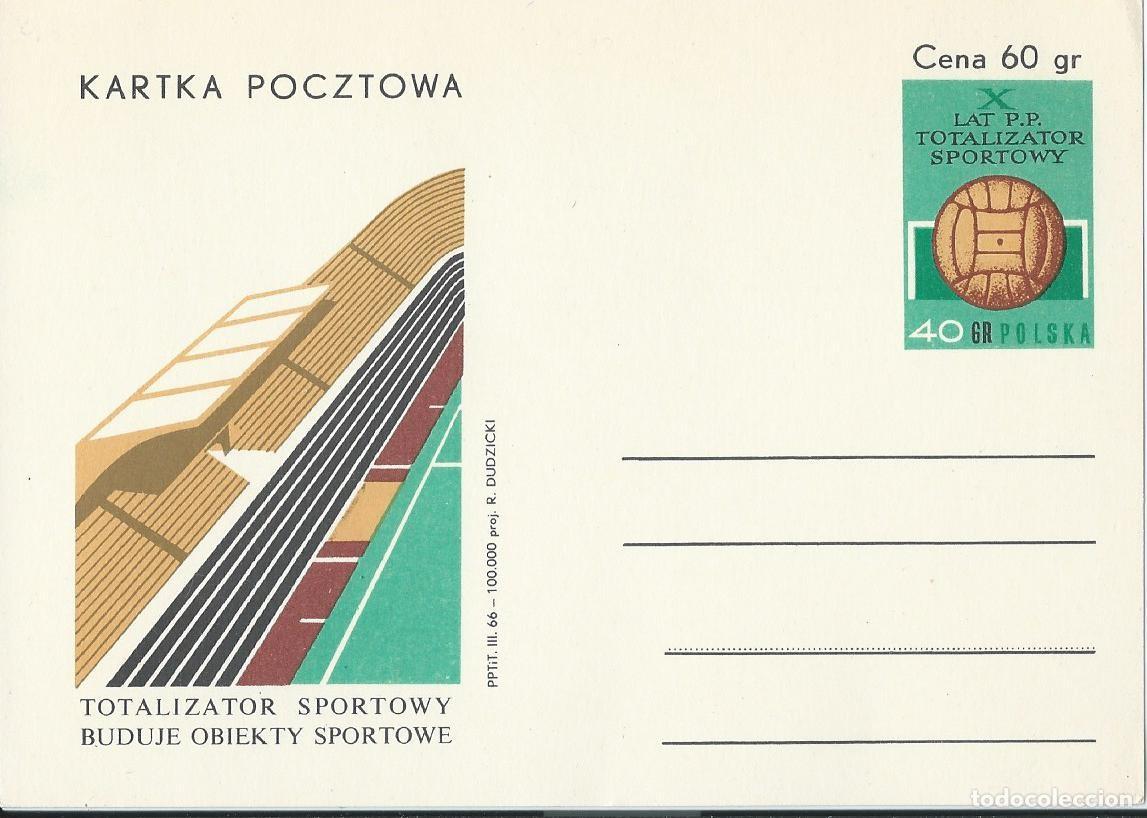 Sellos: 1966. POLONIA/POLAND. ENTERO POSTAL/STATIONERY. APUESTAS DEPORTIVAS. DEPORTES/SPORTS.