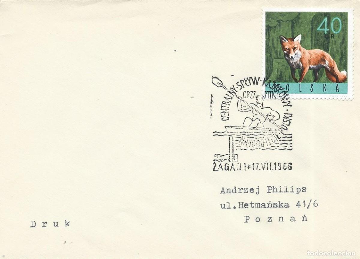 Sellos: 1966. POLONIA/POLAND. MATASELLOS/POSTMARK. PIRAG&Uuml;ISMO/CANOEING. DEPORTES/SPORTS.