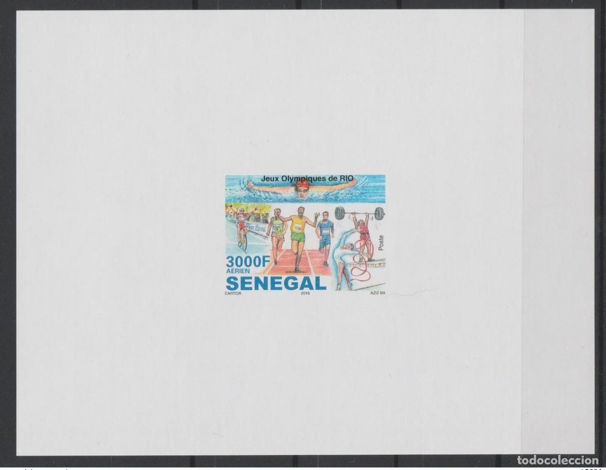 Sellos: Senegal 2016 Mi. Bl. 110 Juegos Ol&iacute;mpicos de lujo a prueba eventos R&iacute;o Janeiro