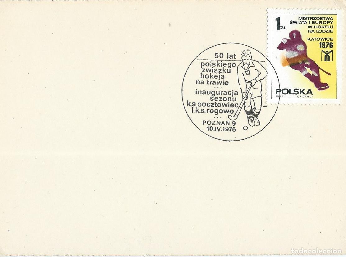 Sellos: 1976. POLONIA/POLAND. MATASELLOS/POSTMARK. 50 ANIV. FEDERACI&Oacute;N POLACA DE HOCKEY. DEPORTES/SPORTS.