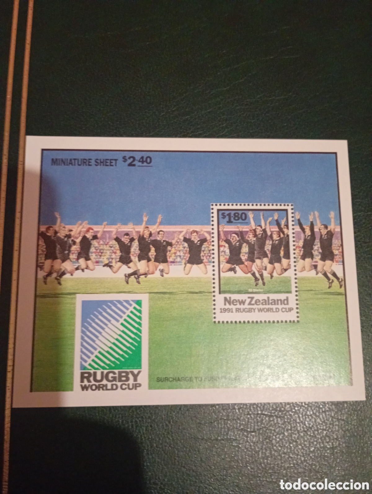 Sellos: NUEVA ZELANDA 1991 RUGBY PHILANIPPON 91. EXPOSICION FILATELICA INTERNACIONAL