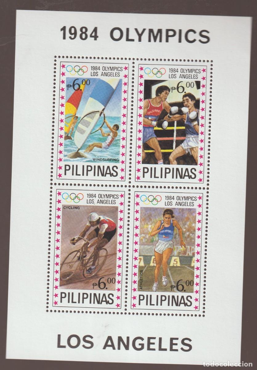 Sellos: Filipinas 1984 - Juegos olimpicos Los Angeles 84 - Yvert BF 20 mnh**