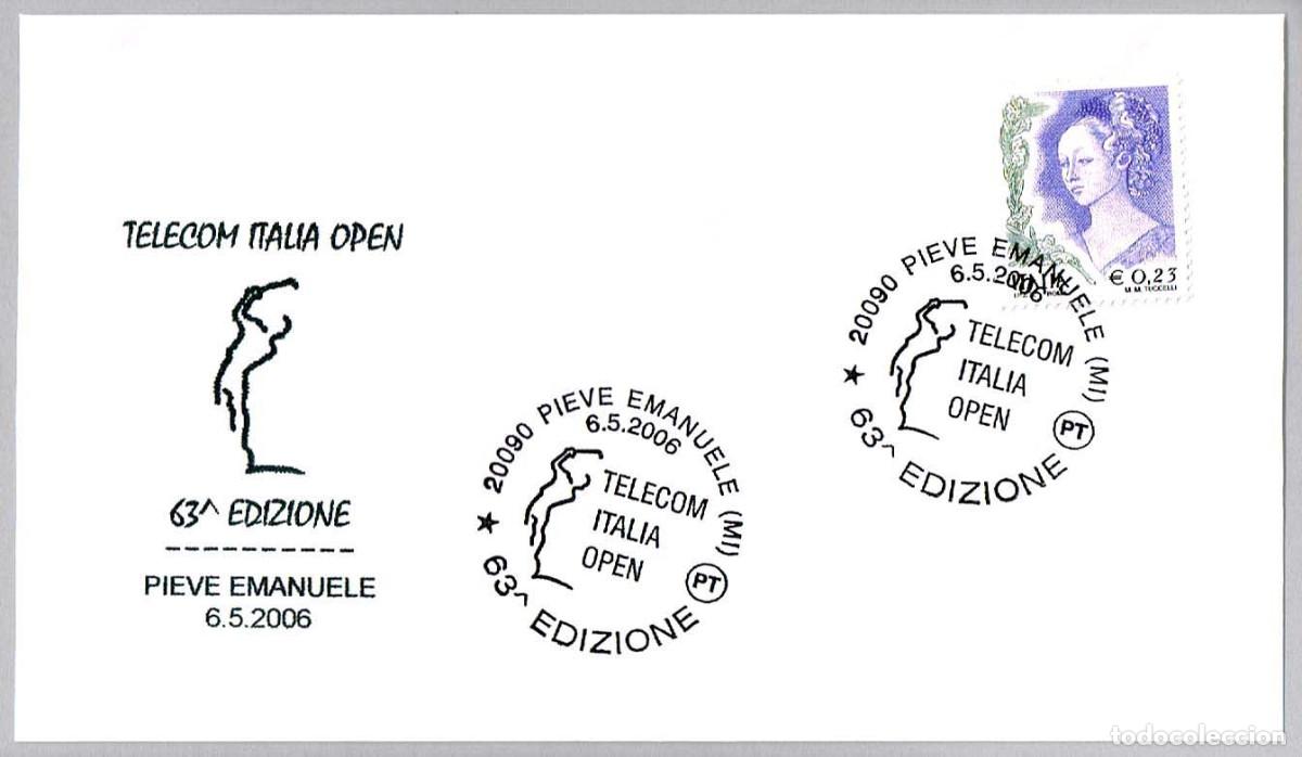 Sellos: Matasellos DEPORTES - GOLF. 63 EDICION TELECOM ITALIA OPEN. Pieve Emanuele, Italia, 2006