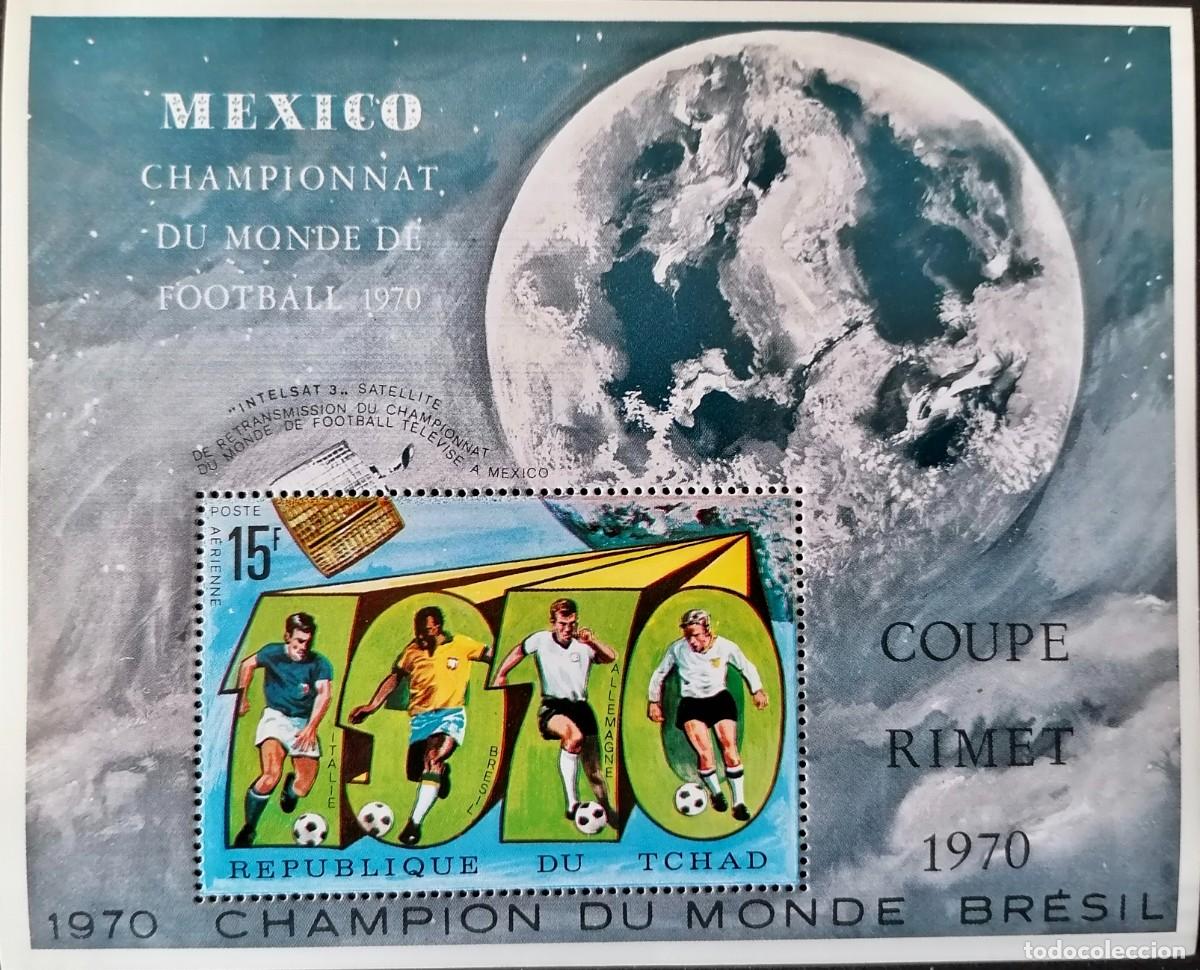 Sellos: CHAD 1970 - MUNDIAL DE F&Uacute;TBOL / BRASIL .