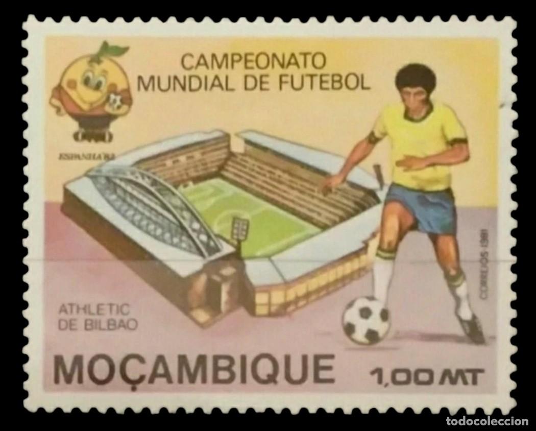 Sellos: MOZAMBIQUE 1981 Futbol. Campeonato mundial Espa&ntilde;a '82. NUEVO - MNH.