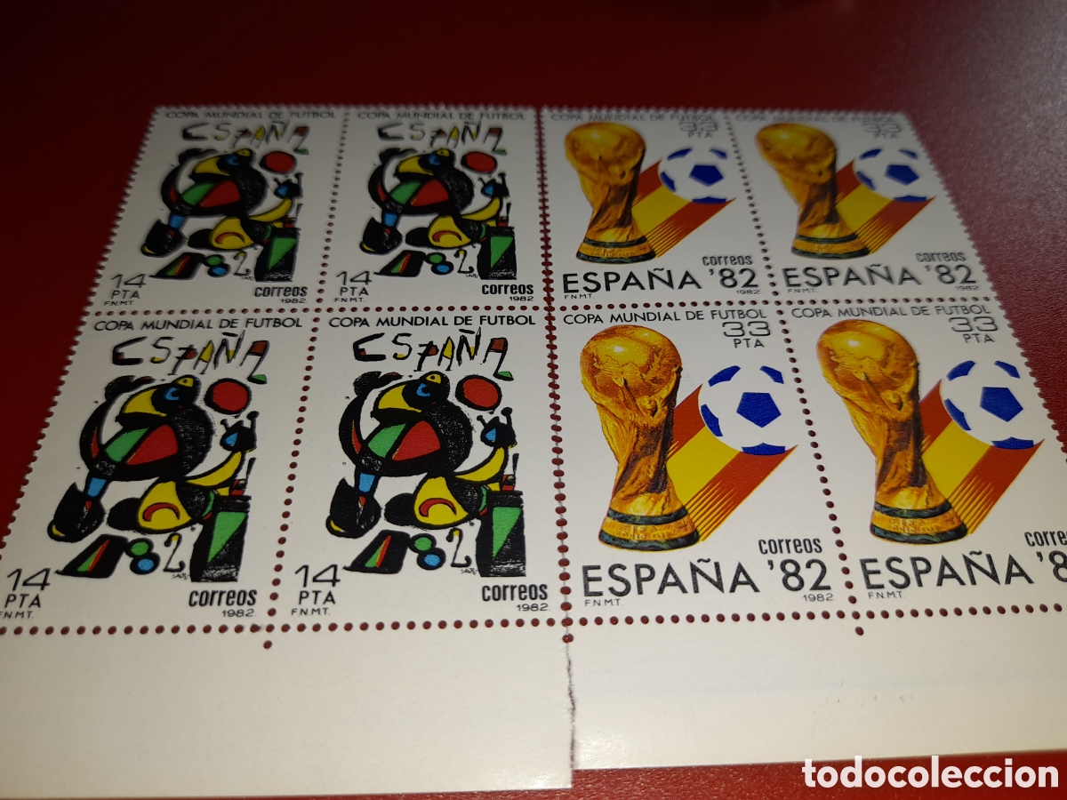 Sellos: Sello Espa&ntilde;a nuevo 1982. Campeonato mundial f&uacute;tbol. Espa&ntilde;a,82. Deporte. Juego. Copa. Dibujo. Logo.