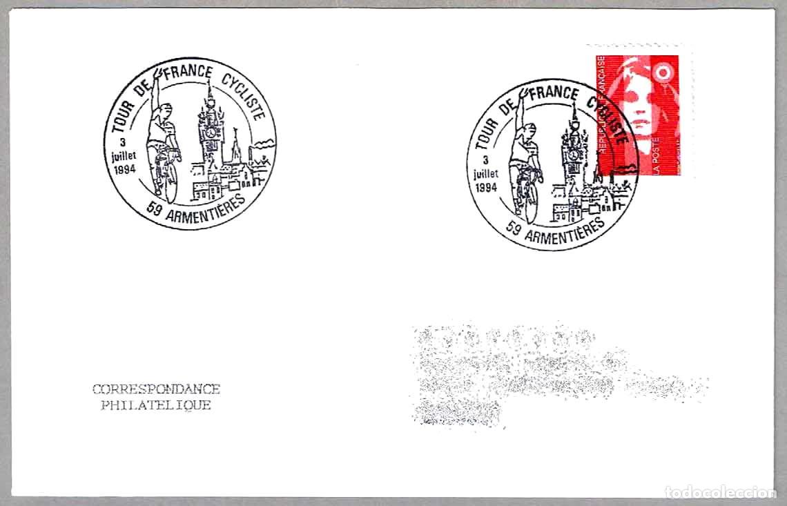 Sellos: Matasellos CICLISMO - TOUR DE FRANCIA. Armentieres, Francia, 1994