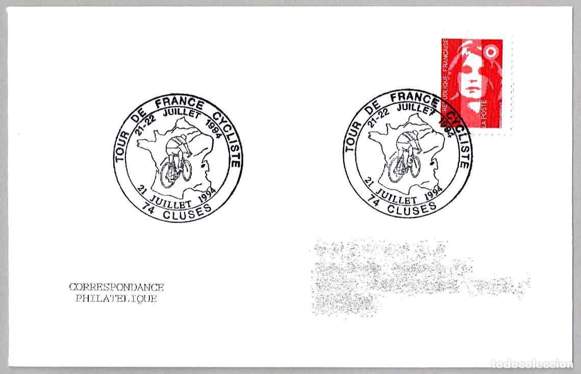 Sellos: Matasellos CICLISMO - TOUR DE FRANCIA. Cluses, Francia, 1994