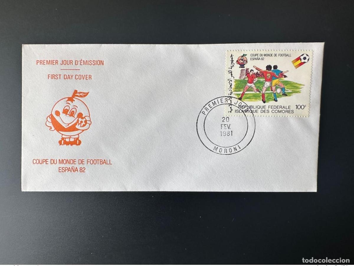 Sellos: Comoras 1981 de mayo 617 FDC Copa Mundial la FIFA 1982 F&uacute;tbol Espa&ntilde;a