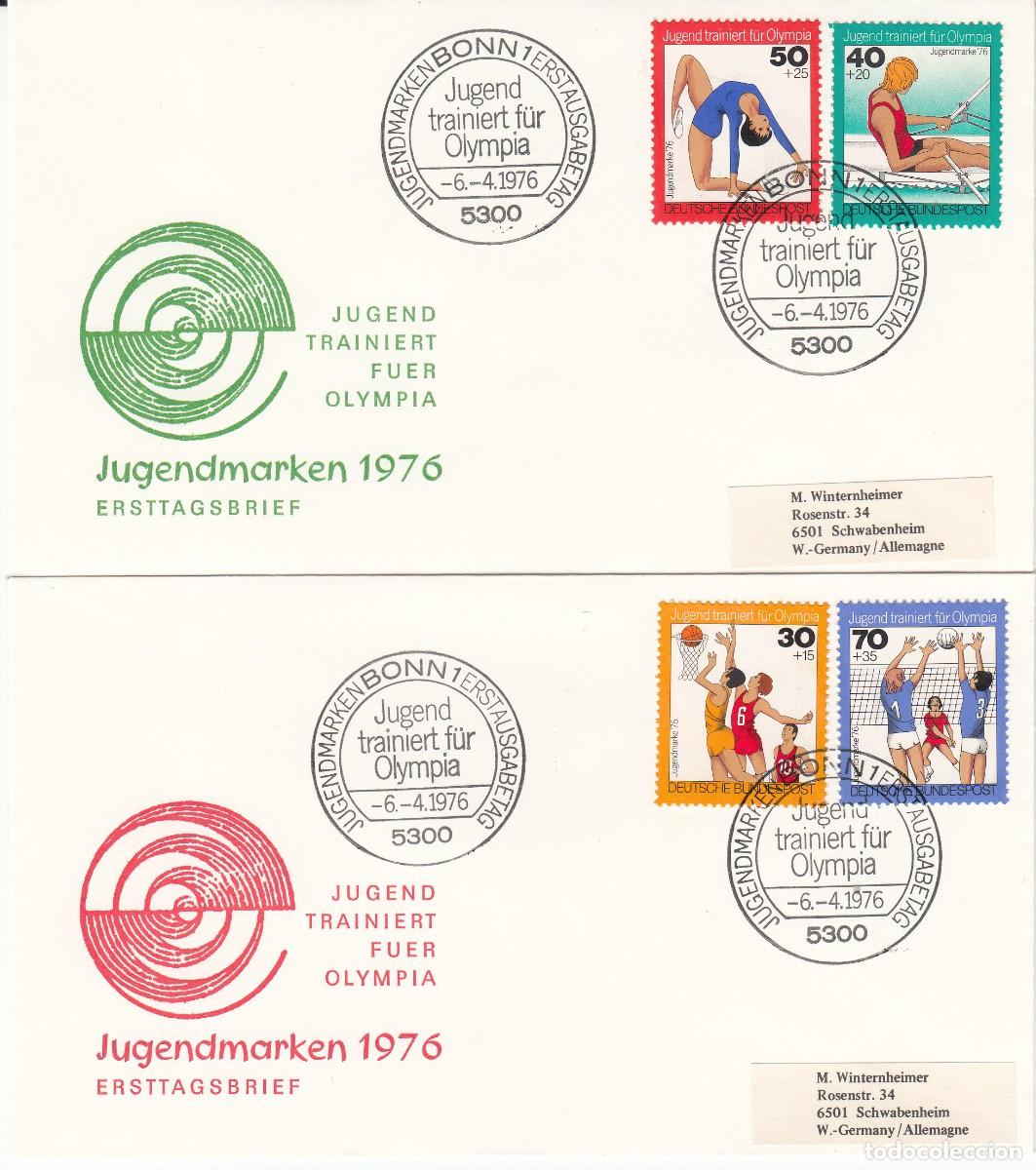 Sellos: DEPORTES - 2 SPD ALEMANIA JUDENDMARKEN - 1976
