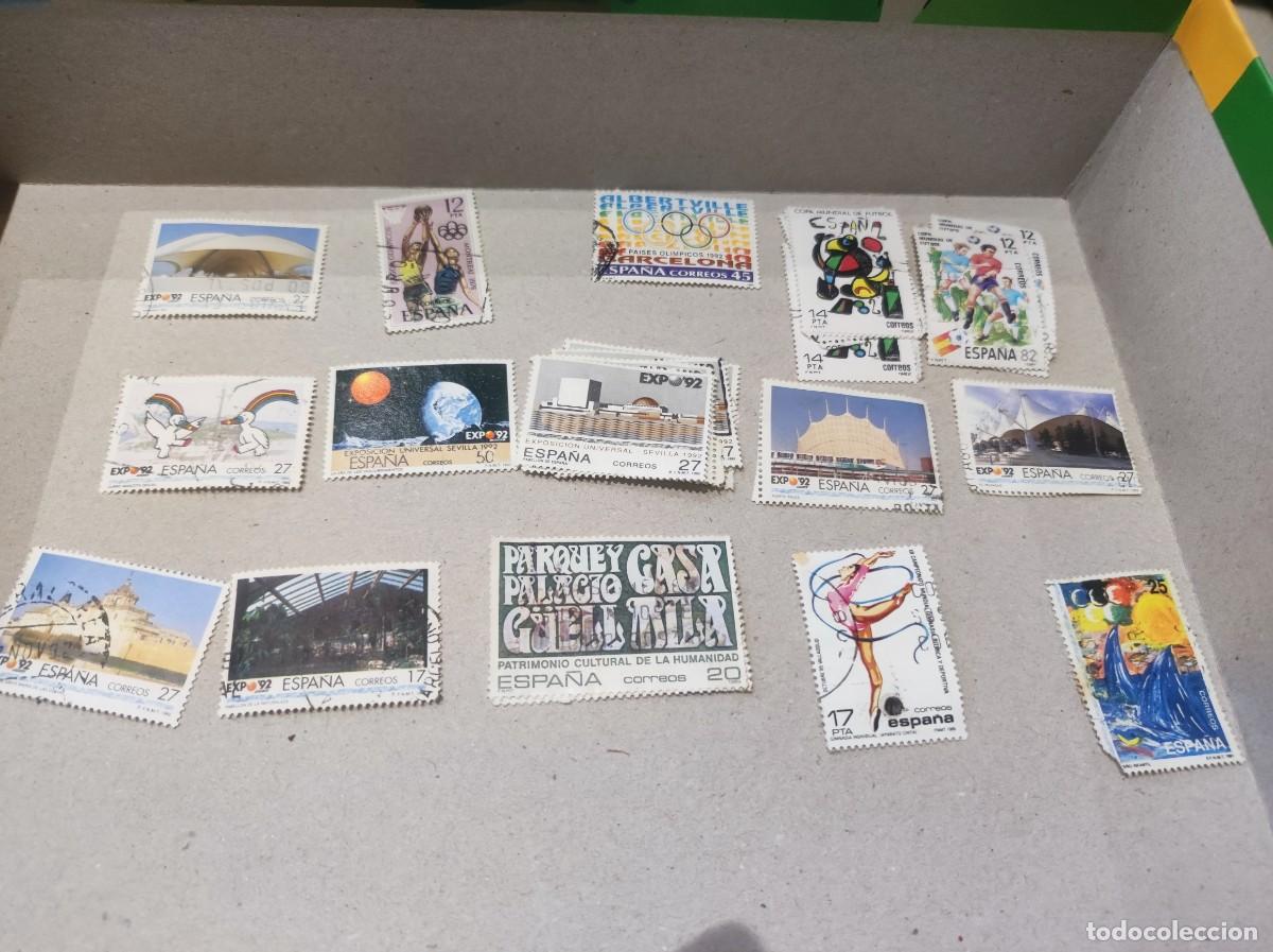 Sellos: Sellos usados Expo y olimpiadas 1992