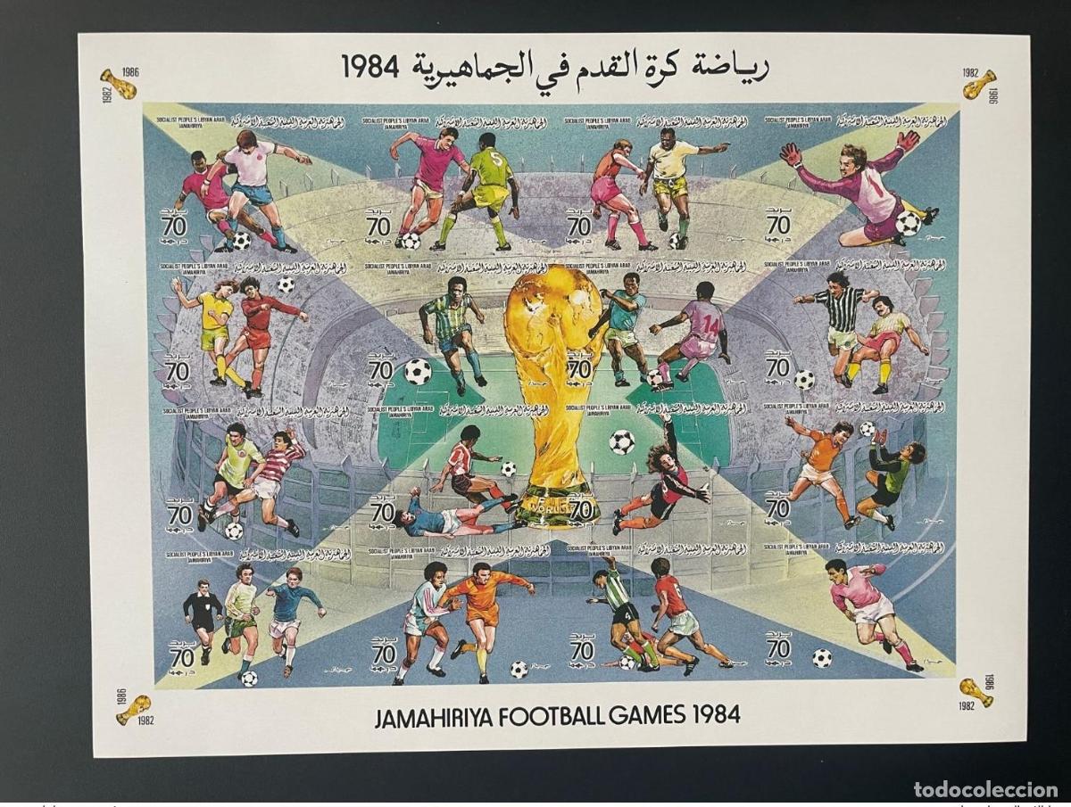 Sellos: Libia 1984 Mi. 1363 - 1378 Juegos de f&uacute;tbol FIFA 1982 1986