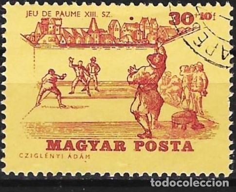 Sellos: Hungria 1965 - Mi 2127 - YT 1734 - Deporte : El &laquo;Jeu de Paume&raquo; precursor franc&eacute;s del tenis