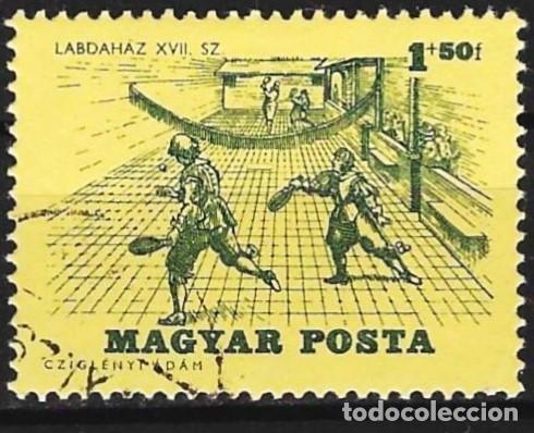 Sellos: Hungria 1965 - Mi 2132 - YT 1739 - Deporte : Pista de tenis en el siglo XVII