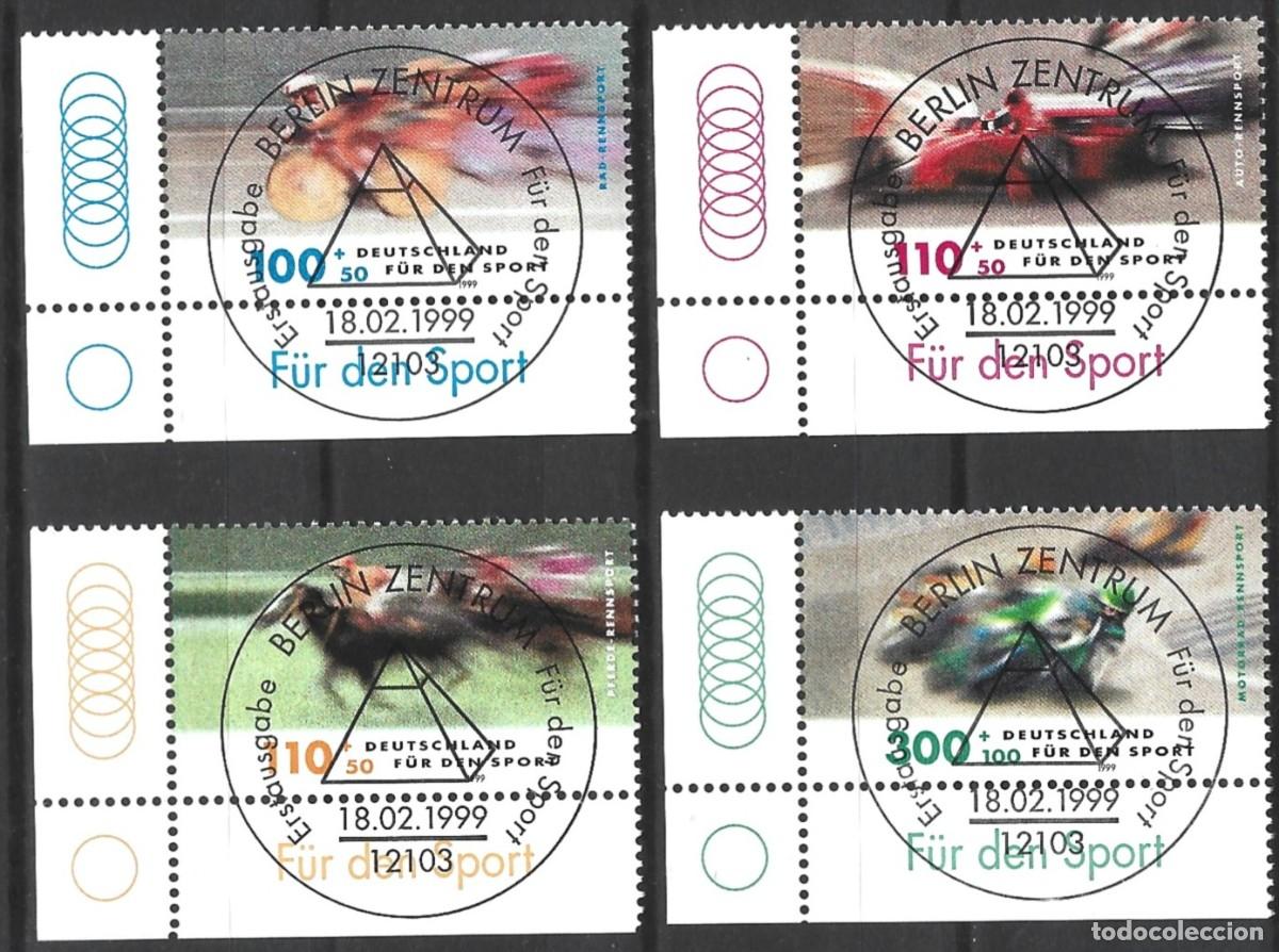 Francobolli: ALEMANIA FEDERAL - 1999 - SERIE PARA EL DEPORTE, COMPLETA , CON BORDES DE LA ESQUINA Y DE PRIMER D&Iacute;A