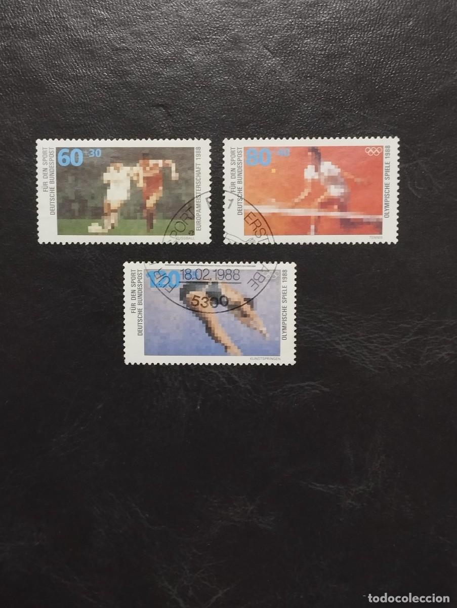 Sellos: 9.09/ Alemania Federal.1988. Serie completa en usado
