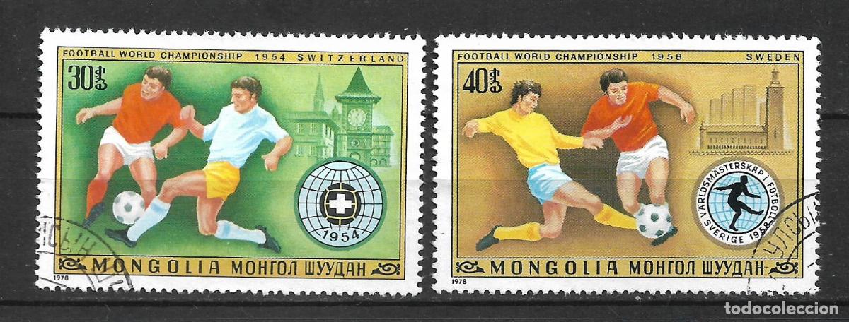 Sellos: mongolia 1978 sello usado futbol - 22/1