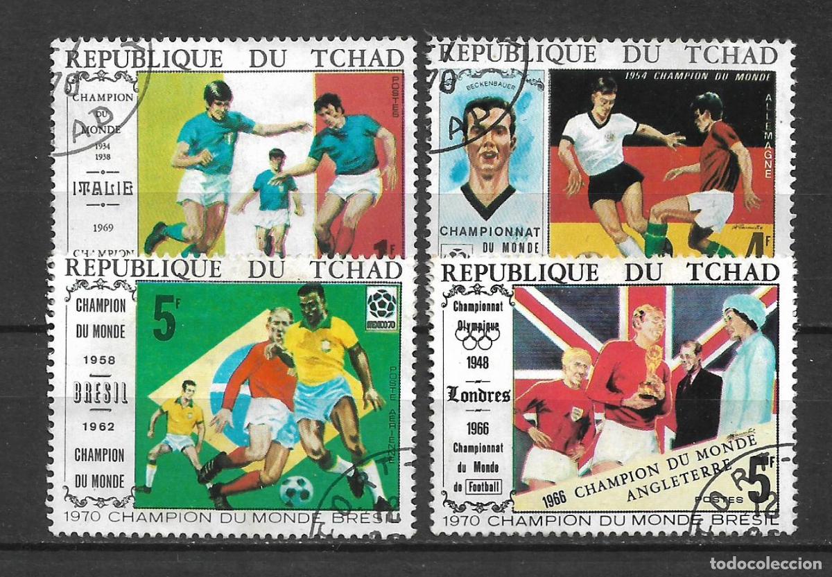 Sellos: chad 1970 sello usado futbol - 22/2
