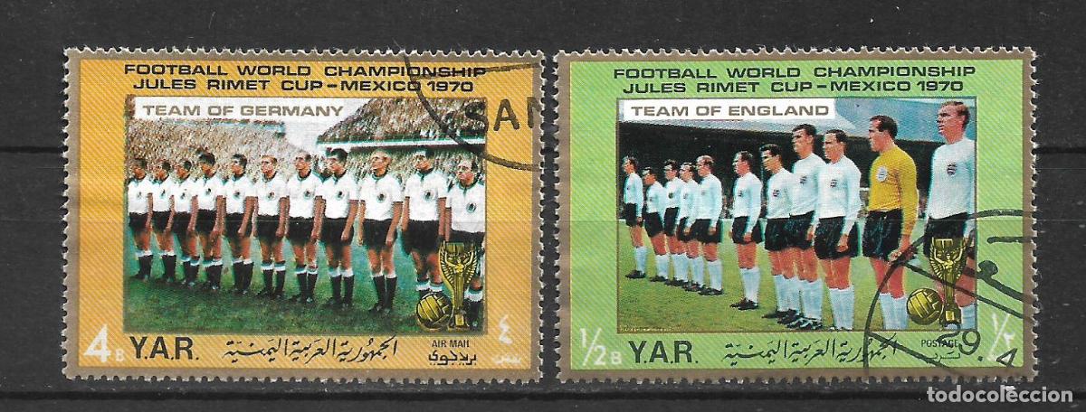 Sellos: Y.A.R. 1970 sello usado futbol - 22/1