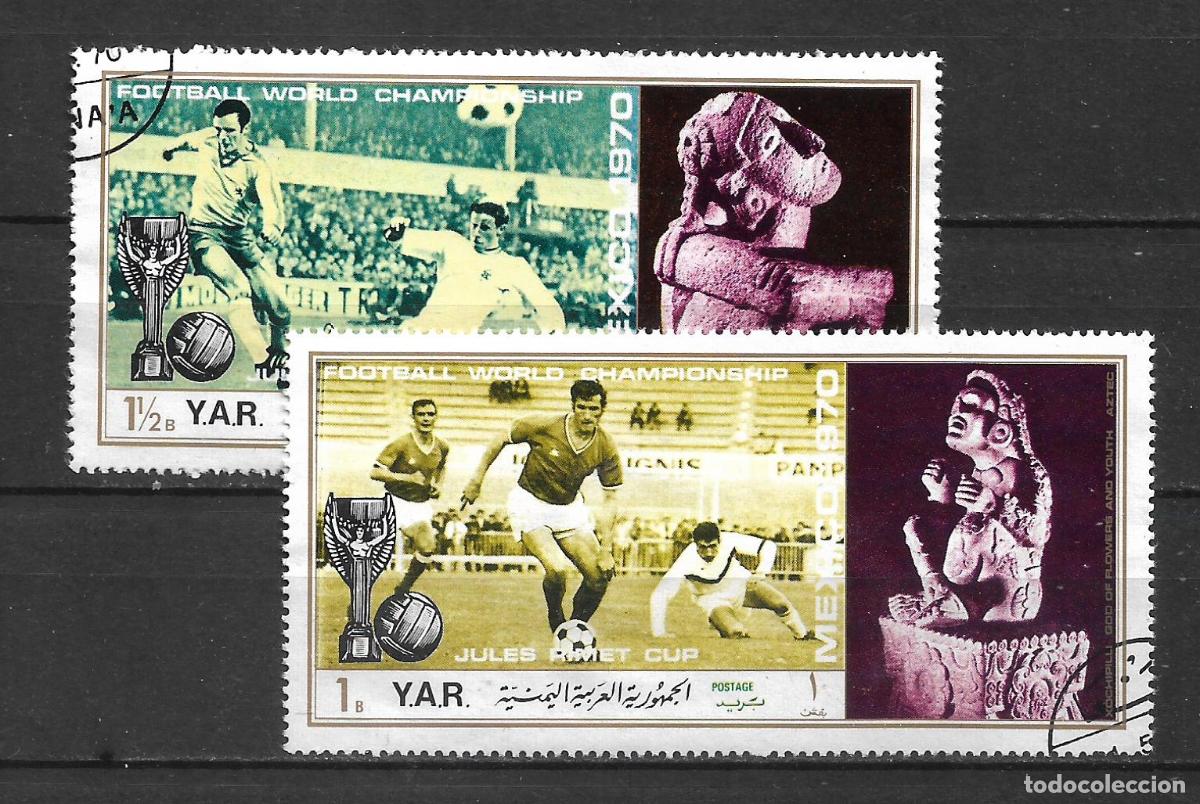 Sellos: Y.A.R. 1970 sellos usado deportes futbol mexico - 22/8