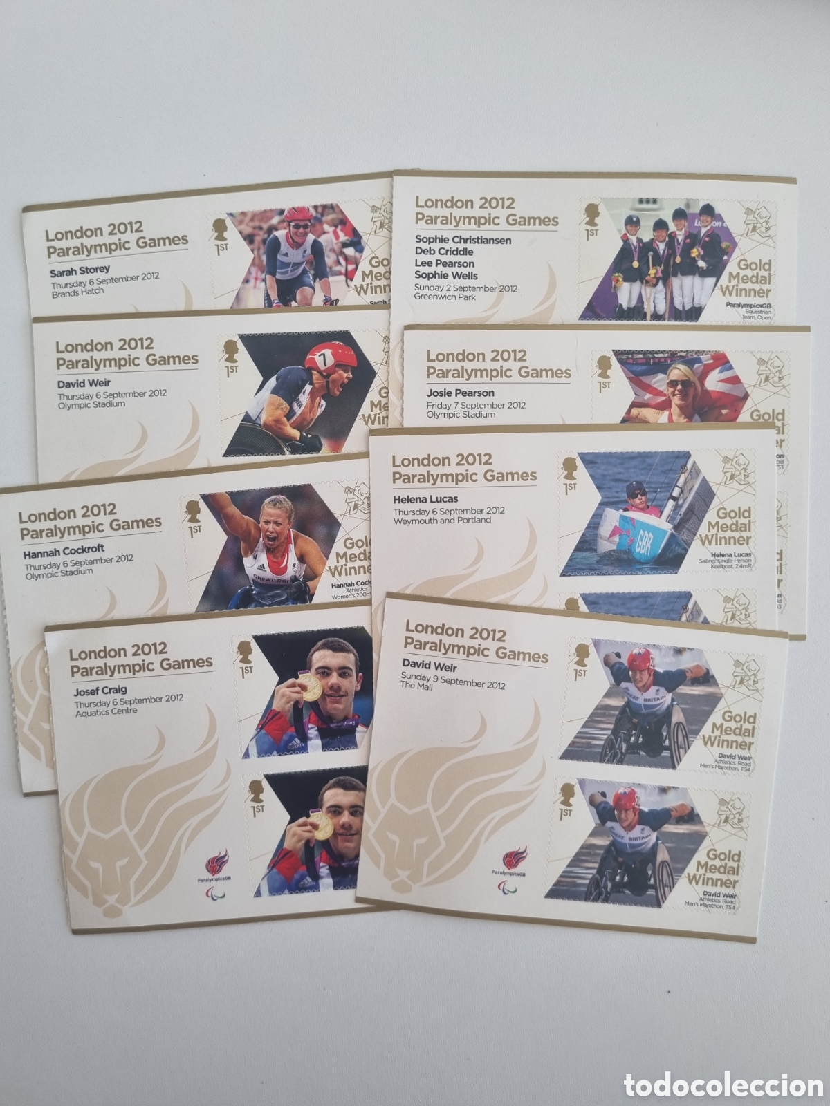 Sellos: Sellos juegos paralimpicos Londres 2012