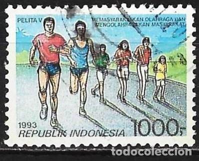 Sellos: Indonesia 1993 - Mi 1456 - YT 1319 - Deporte : Carrera a pie