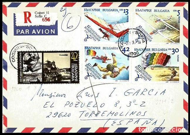 Sellos: BULGARIA 1989 DEPORTES AEREOS