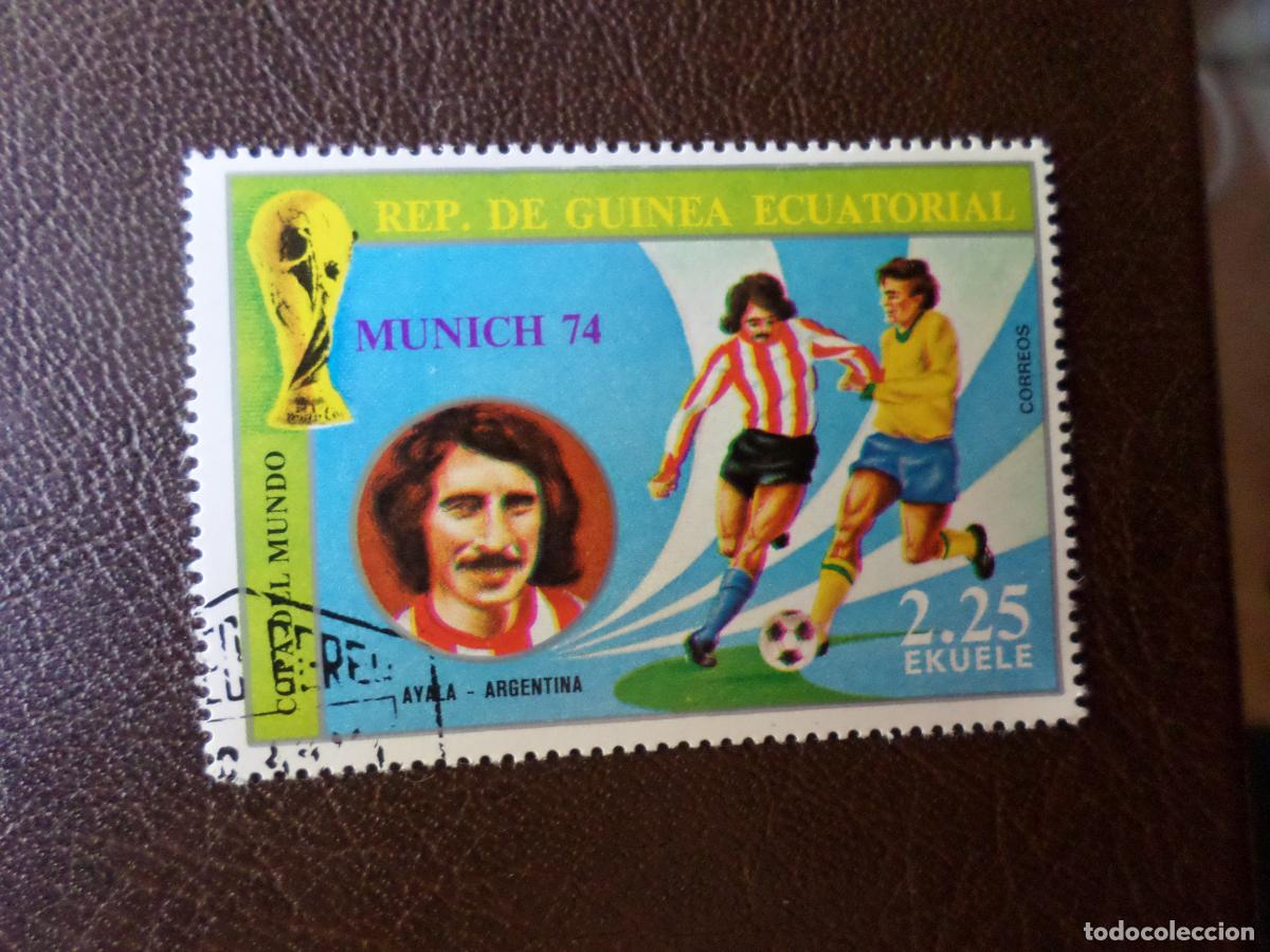 Sellos: futbol, guinea ecuatorial, copa del mundo munich 1974, Ayala
