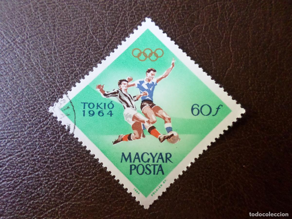 Sellos: futbol, hungria, tokio 1964