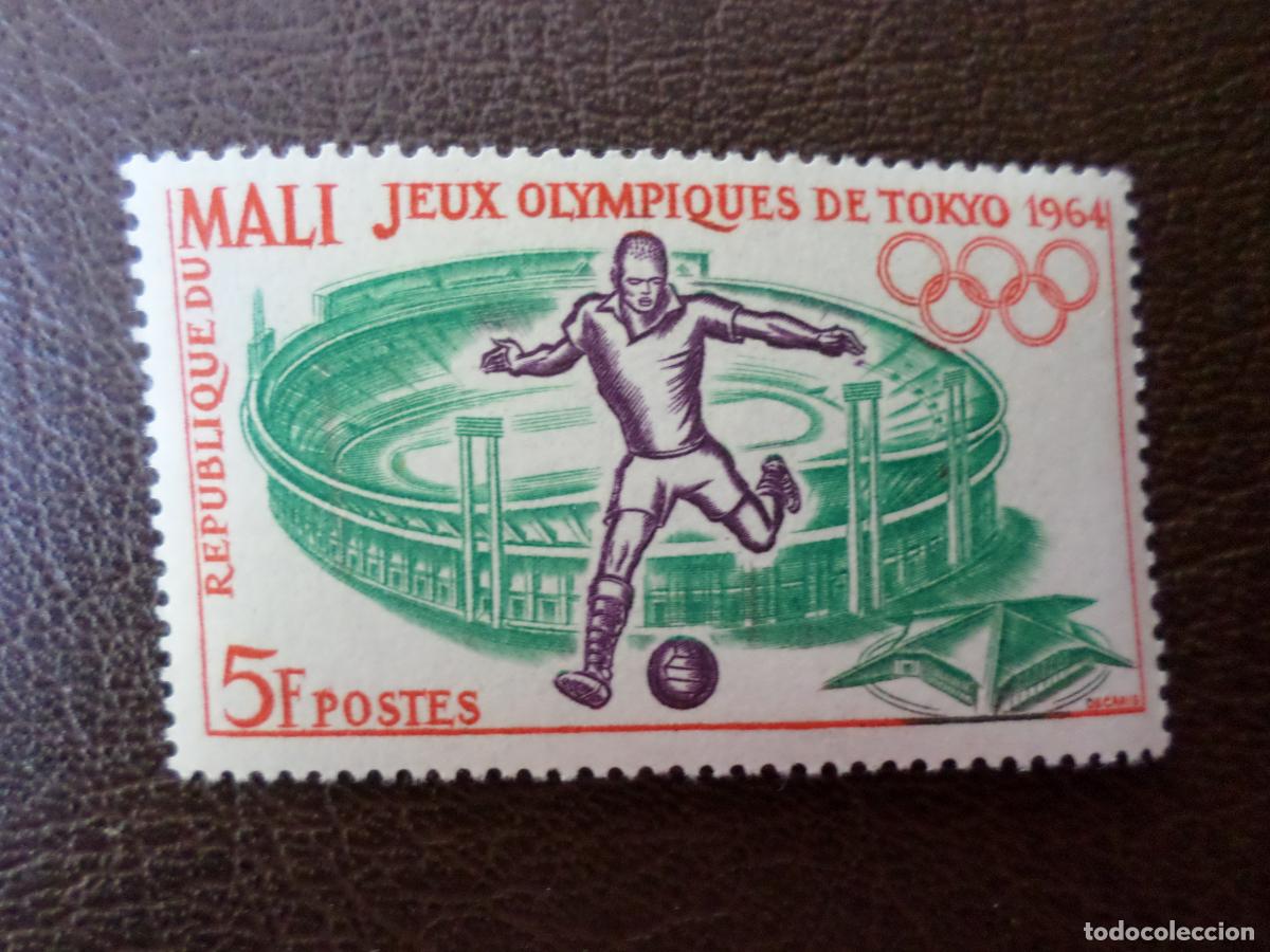Sellos: futbol, mali, juegos olimpicos de tokio 1964