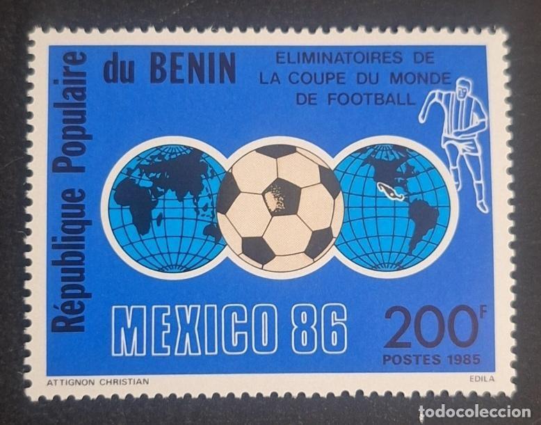 Stamps: Ben&iacute;n 1985 Mi. 404 Copa del Mundo M&eacute;xico 86 eliminatorias