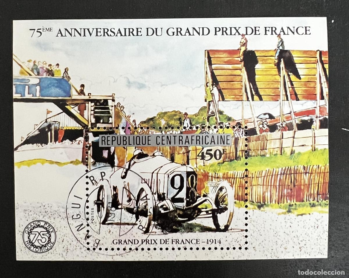 Stamps: Rep. Centroafricana 1981 Mi. Bl. 153 ob. Gran Premio Francia automovilismo