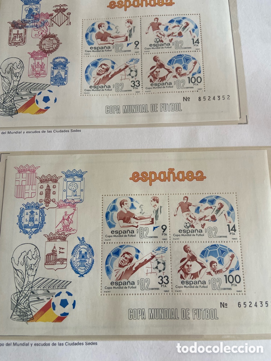 Sellos: Sellos copa mundial f&uacute;tbol Espa&ntilde;a 82