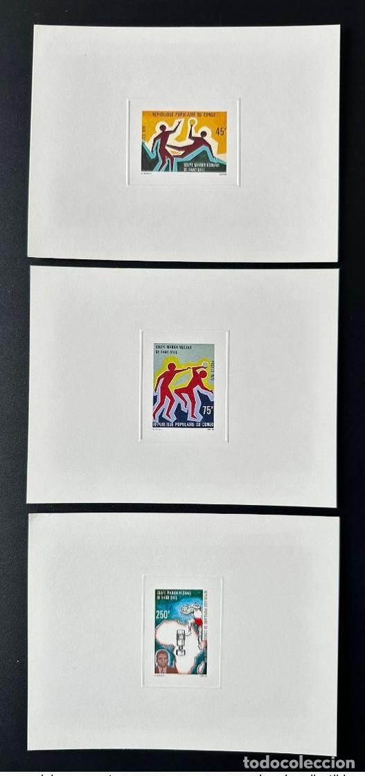 Sellos: Congo 1979 Mi. 687 - 689 Evento de lujo Coupe Marien Ngouabi Handball Sport