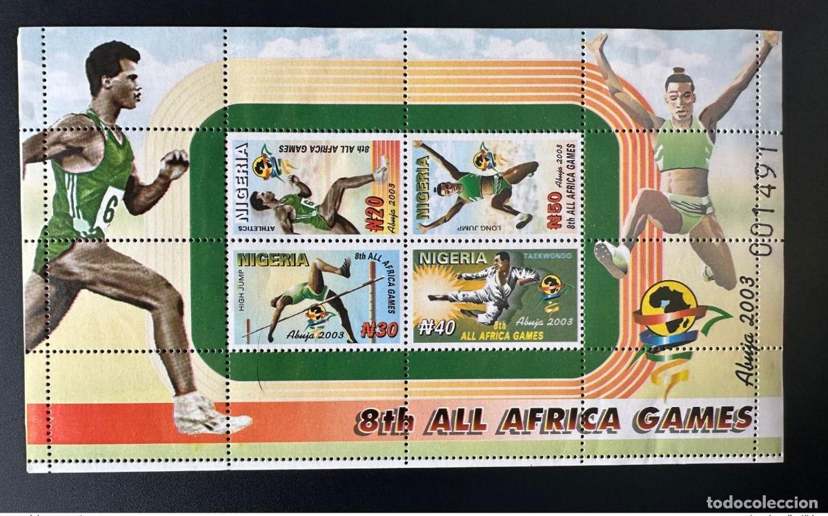 Sellos: Nigeria 2003 Mi. Bl. 26 8&ordm; Taekwondo deportivo de todos los Juegos Africanos