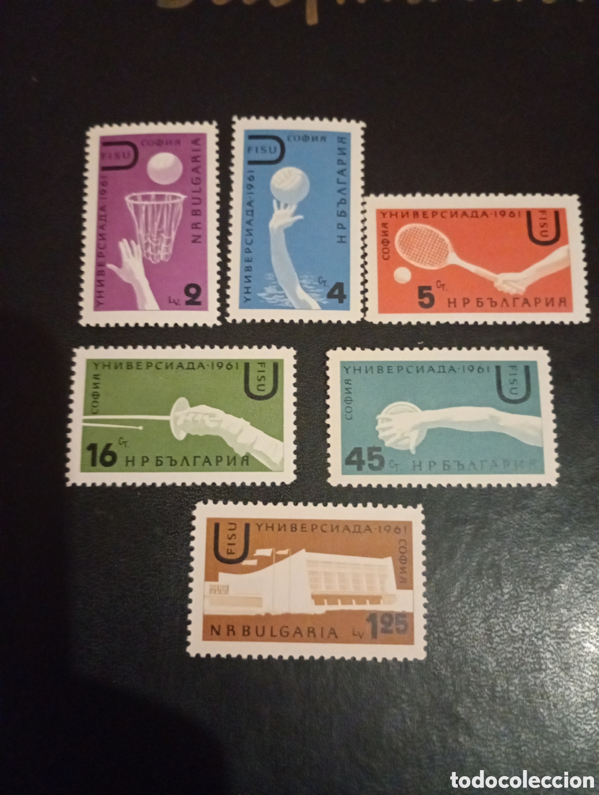 Sellos: BULGARIA 1961 JUEGOS UNIVERSITARIOS EN SOFIA