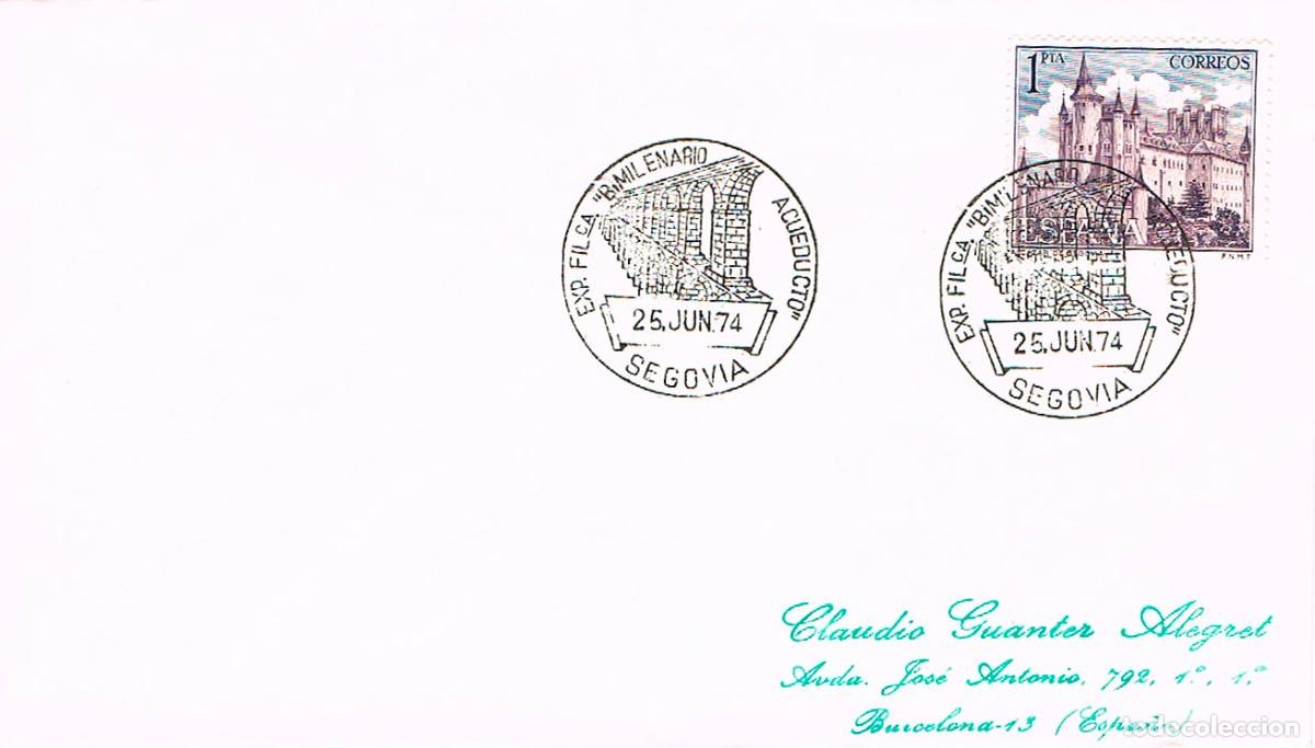 Sellos: A&Ntilde;O 1974, SEGOVIA, Imperio romano, acueducto