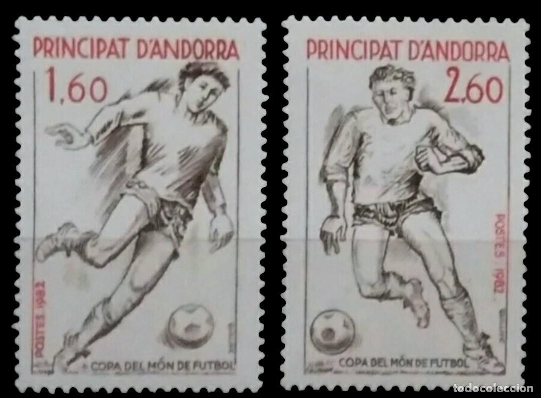 Sellos: ANDORRA FRANCESA 1982 Mundial de F&uacute;tbol Espa&ntilde;a'82. NUEVO - MNH.