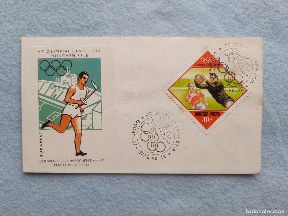 Stamps: Sobre Hungr&iacute;a. Juegos Ol&iacute;mpicos Munich 1972.