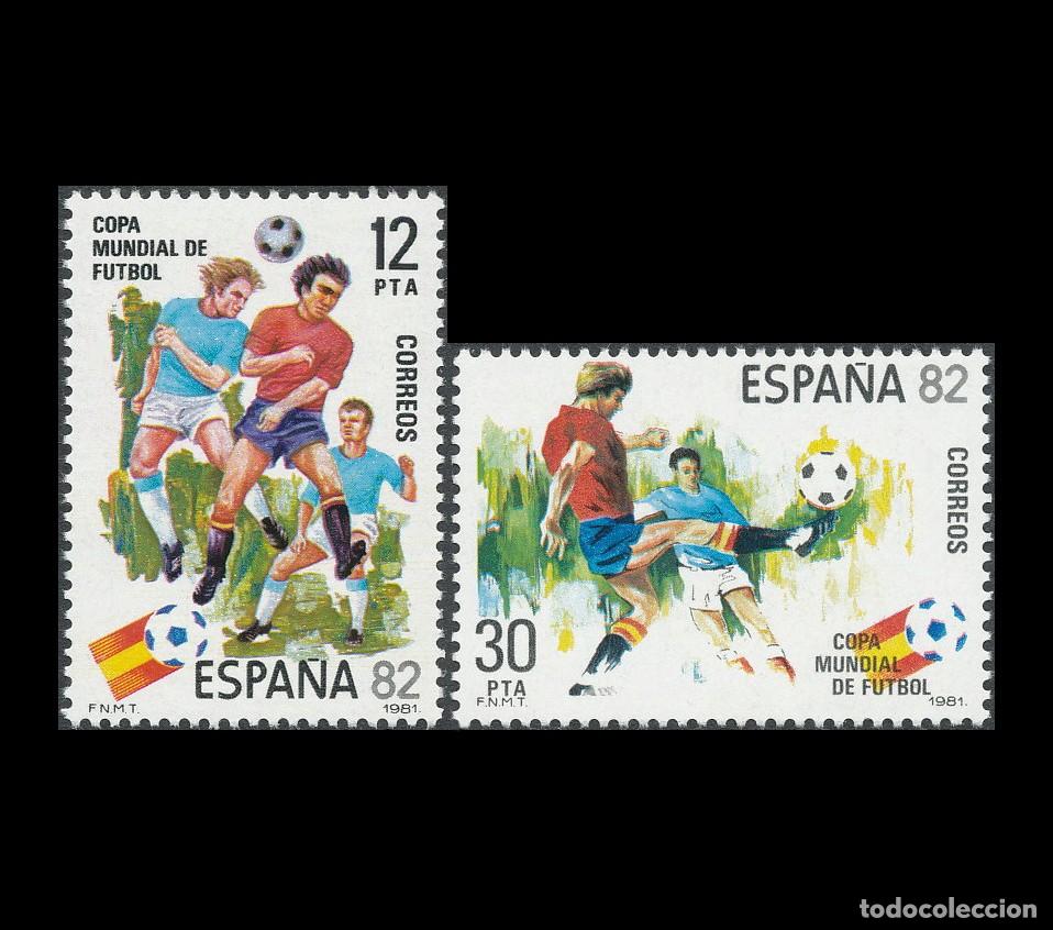 Sellos: Espa&ntilde;a 1981 | Copa Mundial de F&uacute;tbol Espa&ntilde;a '82 | Ed 2613/4 - Yv 2241/2 - Mi 2496/7 MNH **