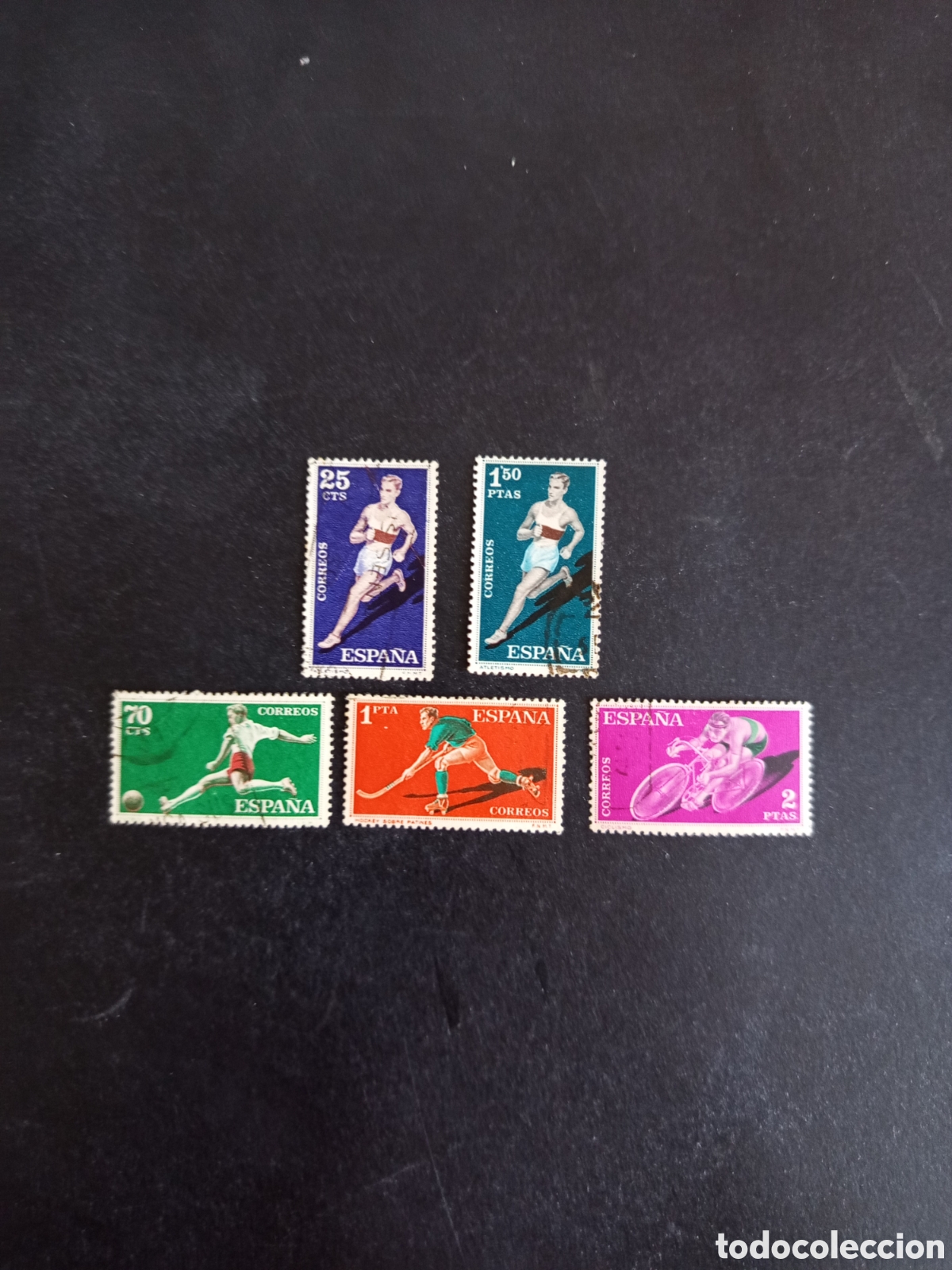Sellos: Espa&ntilde;a, 1960. Deportes. Edifil 1306; 1308; 1310/12. Pedido m&iacute;nimo 3 &euro;. Ver fotos.