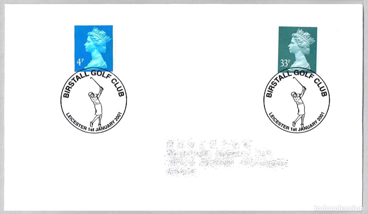 Sellos: Matasellos DEPORTES - GOLF - BIRSTALL GOLF CLUB. Leicester, Reino Unido, 2001