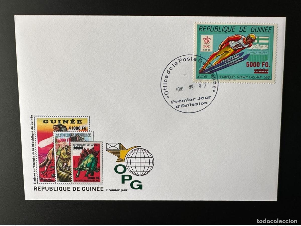 Sellos: Guinea 2009 FDC Mi. 6765 Overloaded Winter Calgary 1988 Juegos Ol&iacute;mpicos de Esqu&iacute;
