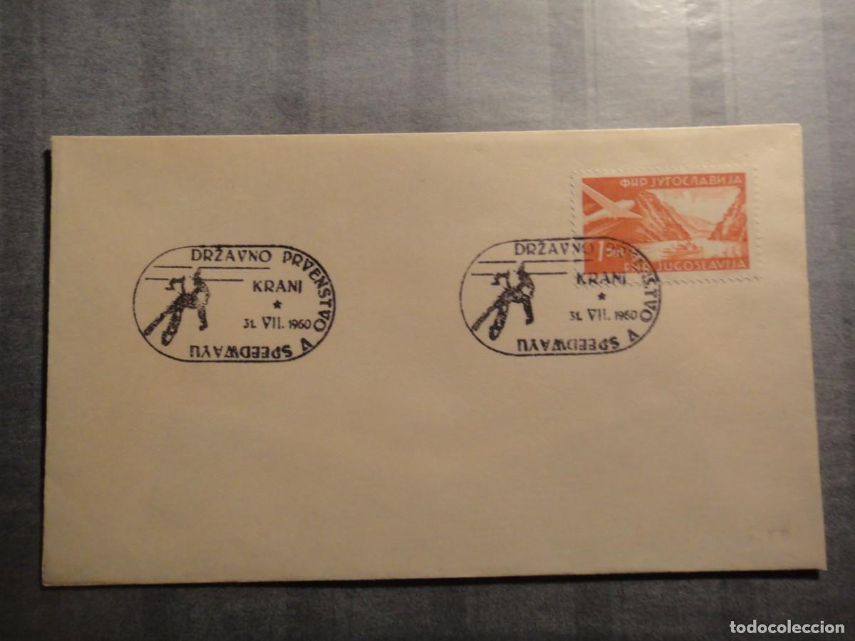 Selos: Yugoslavia, sobre con matasello, Carreras campeonato de motociclismo- a&ntilde;o 1960 ref, 102/2085