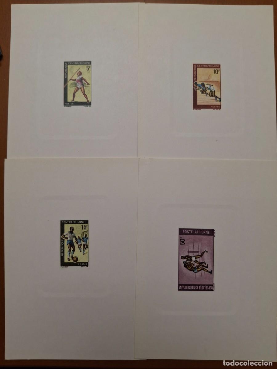Briefmarken: HB1677 REPUBLICA CENTROAFRICANA 4 pruebas de lujo DEPORTES