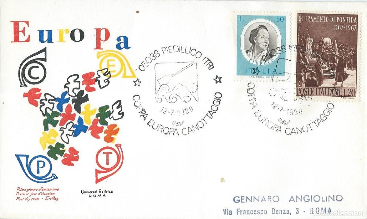 Francobolli: 1980. ITALIA/ITALY. MATASELLOS/POSTMARK. COPA DE EUROPA DE REMO/EUROPEAN ROWING CUP. DEPORTES/SPORTS