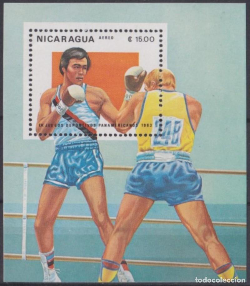 Briefmarken: F-EX61829 NICARAGUA MNH 1983 IX PANAMERICAN GAMES BOXING SHEET.