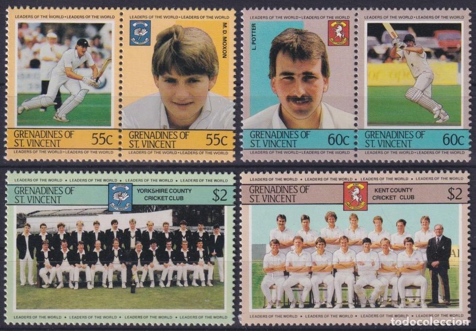 Briefmarken: F-EX57590 GRENADINES & ST VINCENT MNH 1985 CRICKET KENT YORKSHIRE COUNTY GAMES